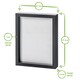 image 4 of Nicola Spring 3D Box Photo Frame - 8 x 10" - Black