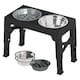 image 1 of Skylos Dog Raised Elevated Pet Feeding Bowls Stainless Steel Adjustable Stand