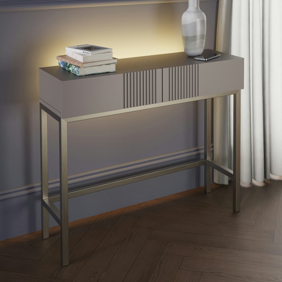 image 1 of Frank Olsen Iona Console Table Grey | Grey