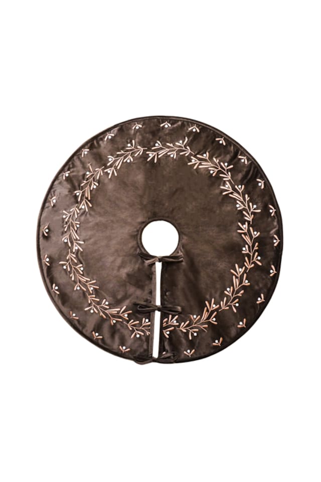 image 1 of Mistletoe Tree Skirt - Velvet - L0.5 x W80 x H80 cm - Mocha