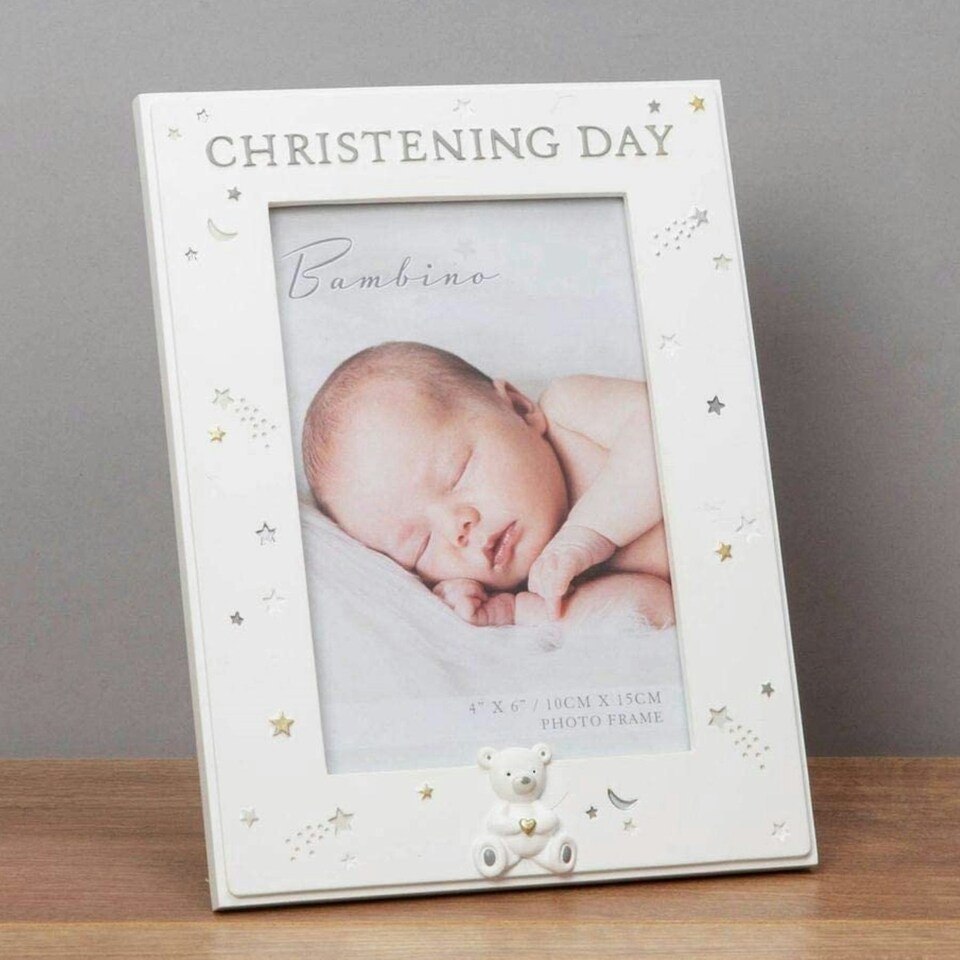 Bambino Resin Photo Frame 4x6 - Christening Day CG1629 N/A | One Size