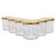 image 1 of Argon Tableware Glass Jam Jars with Lids - 150ml - Pack of 6