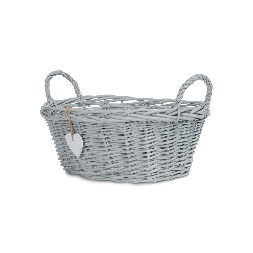 image 1 of Wickerfield Rectangular Wicker Gift Hamper Basket with Handles