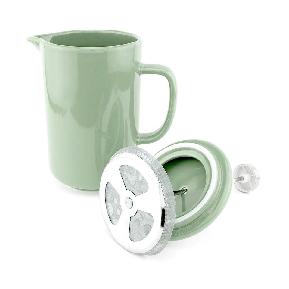 image 1 of Upper Street Percolé Six Cup Sage Green Ceramic Cafetière
