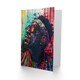 image 2 of Psychedelic Portrait African Man Dashiki Him Her Birthday Card