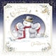 image 1 of Bears And Snowman Boyfriend Luxury Boxed Handmade Christmas Card