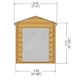 image 3 of Barnsdale Log Cabin Home Office Garden Room Approx 7 x 7 Feet Brown