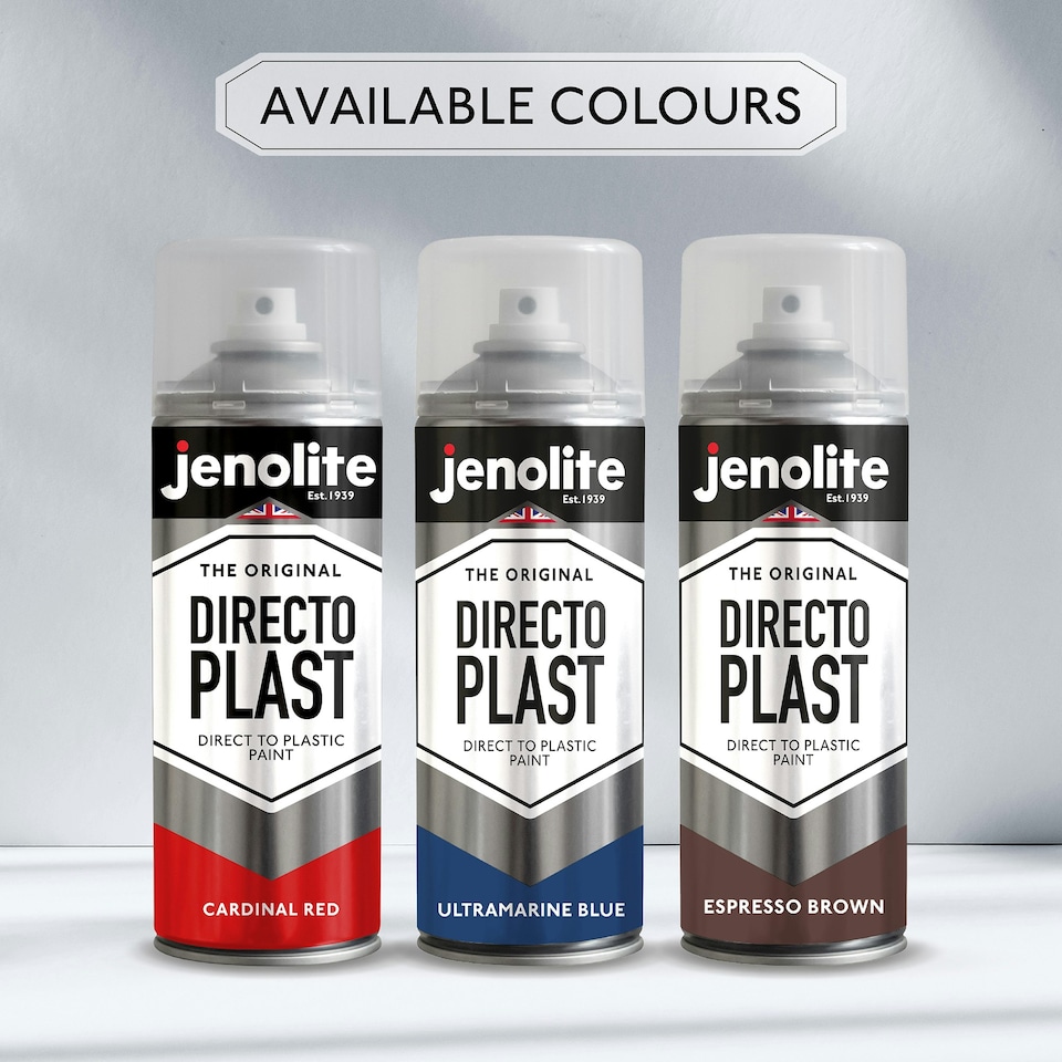 image 1 of Jenolite Directoplast Multi-Surface Paint - Slate Grey Gloss - 400ml Spray Can - 3-Pack