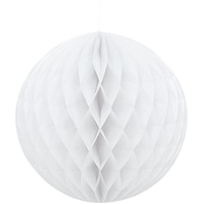 White Honeycomb Hanging Decoration Ball 20cm