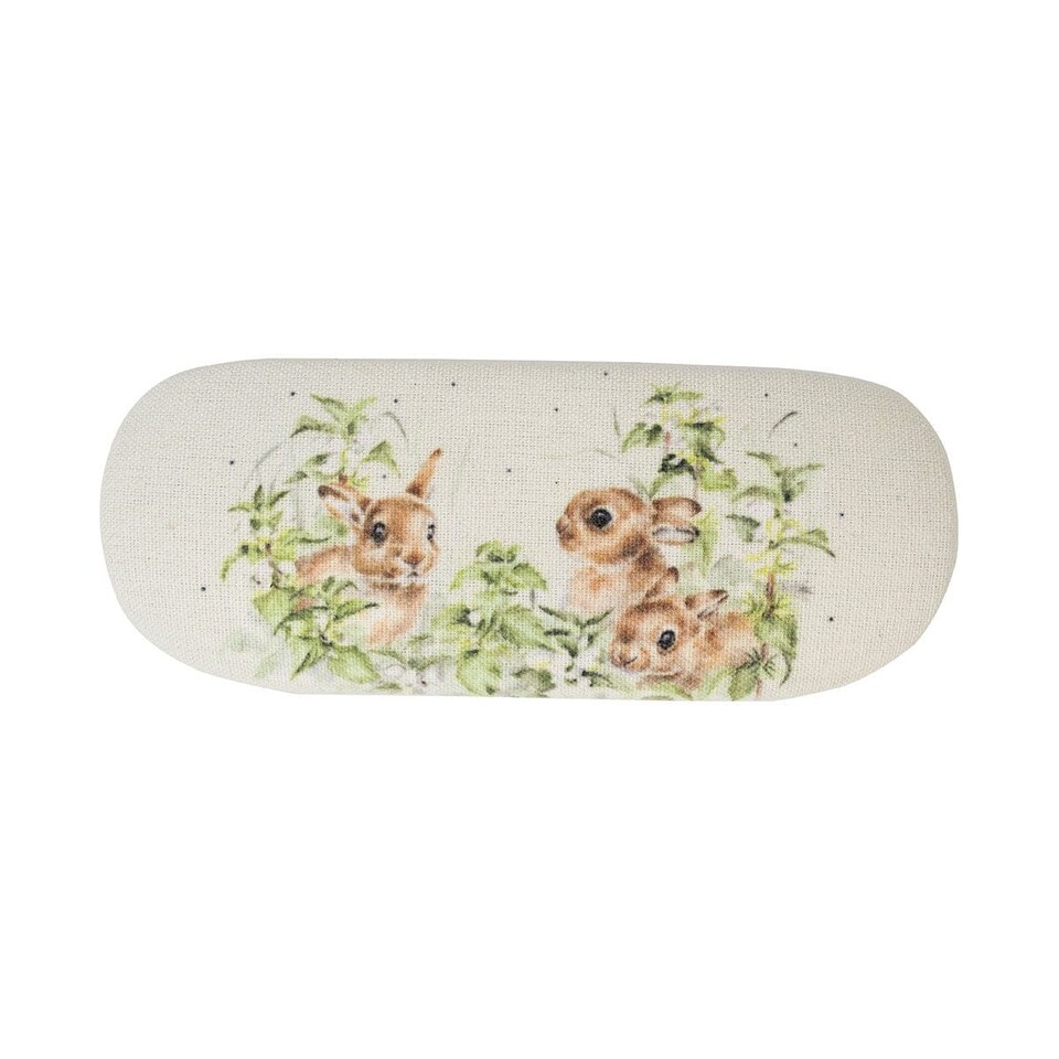image 1 of Wrendale Designs Spring Hares Glasses Case