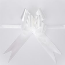 60 White Pullbows (50mm)