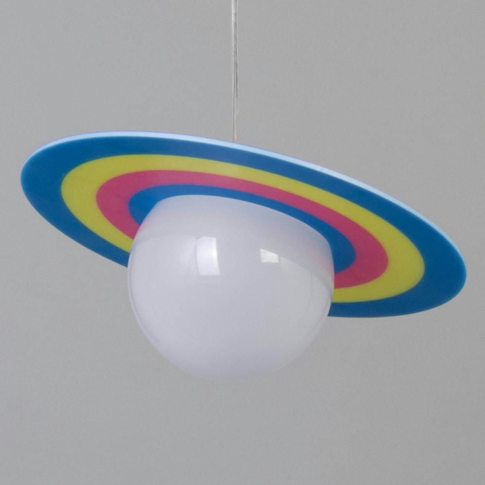 image 1 of BHS Glow Kid's 1 Light Saturn Pendant, Blue