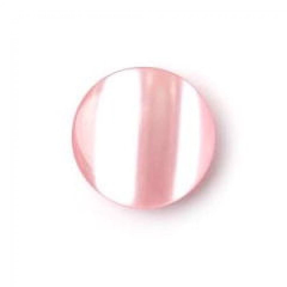 Crendon Light Pink Round Glossy Shank Buttons for Dressmaking - 19mm - per value pack of 20