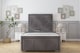 image 1 of Sloomy Lancaster Slate Naples Bed Frame With 50" Upholstered Headboard 4'6 Double