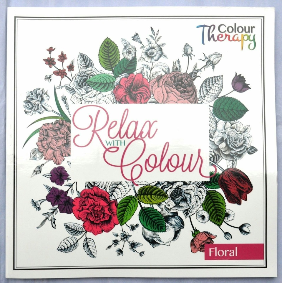 image 1 of Creative Floral Adult Colouring Book Art Therapy Gift Present Relaxing Calm NEW