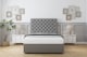 image 1 of Sloomy Mayfair Pewter Dumfries Divan Bed With Mattress 2 Drawers Footend With 26" Strutted Headboard 6' Super King | Grey | Pewter | Super King | 1