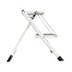 image 3 of Foldable 2 Step Ladder Stepladder Non Slip Tread Safety Steel Portable Stool | White