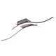 image 2 of Modern Double Wavy Strip Flush LED Powered Ceiling Light Fitting in Grey Sand | Grey | Grey | 1