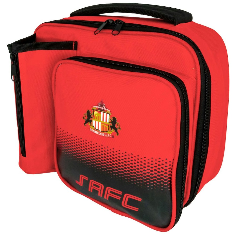 image 1 of Sunderland AFC Fade Lunch Bag - Red/Black - One Size