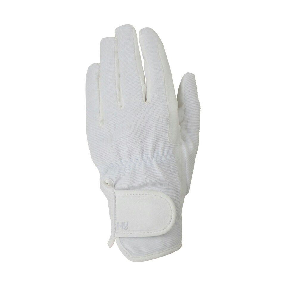 image 1 of Hy5 Every Day Leather Riding Gloves - White - S White | S