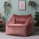 image 3 of Natalia Velvet Adults Bean Bag Armchair, Ready Filled Large Beanbag Dusk Pink | Pink | Dusk Pink | XL | 1