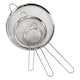 image 1 of GEEZY Fine Mesh Sieve Set of 3 Stainless Steel Strainers for Kitchen Baking Cooking