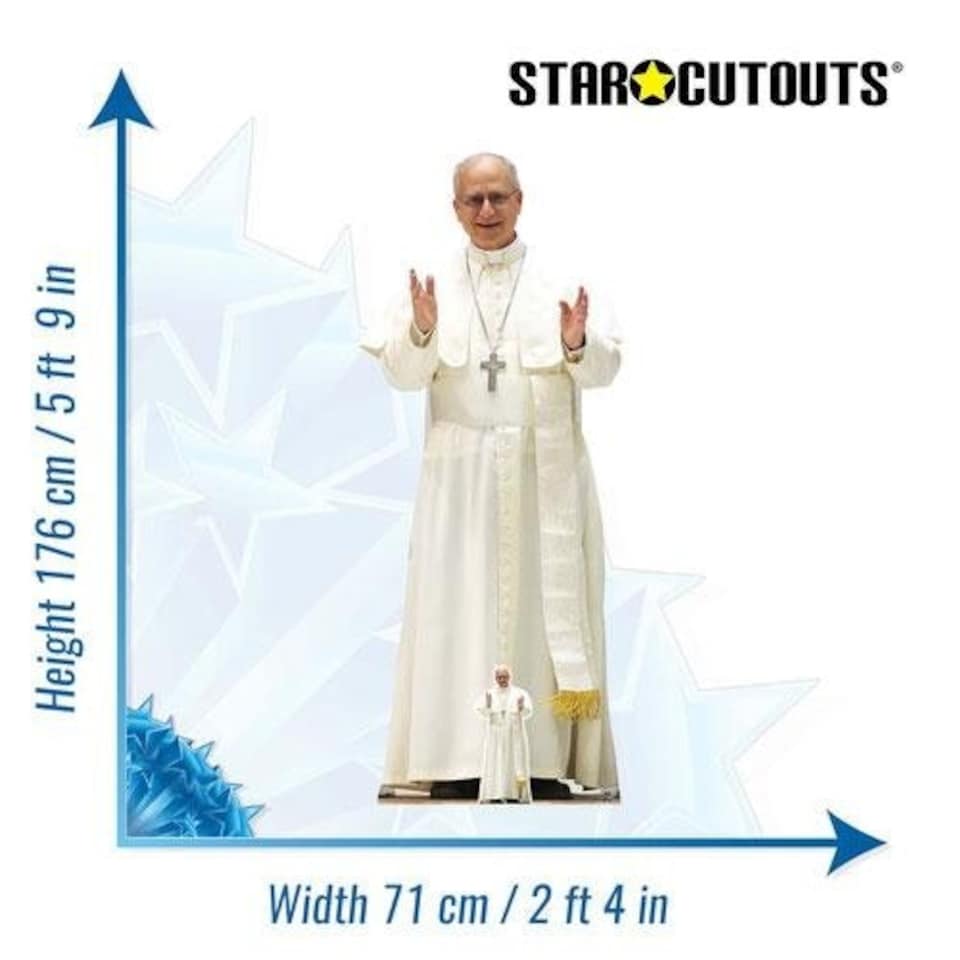 image 1 of Pope Leo XIV Lifesize Cardboard Cutout 176cm