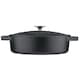 image 1 of Cooks Professional Cast Iron Casserole 28cm Shallow | 4.3L Capacity | Enamelled Inside and Out | Matte Black