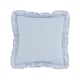 image 3 of Catherine Lansfield Lucie Floral Frill Blue Filled Cushion Blue | 45x45cm