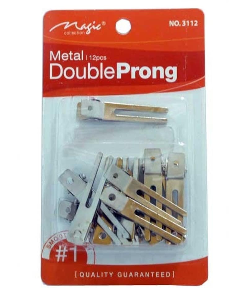 image 1 of Bee Sales Magic Collection Metal Double Prong Clips 3112