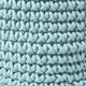 image 3 of Homescapes Pastel Blue Cotton Knitted Round Storage Basket - 37 x 21 cm Blue | M