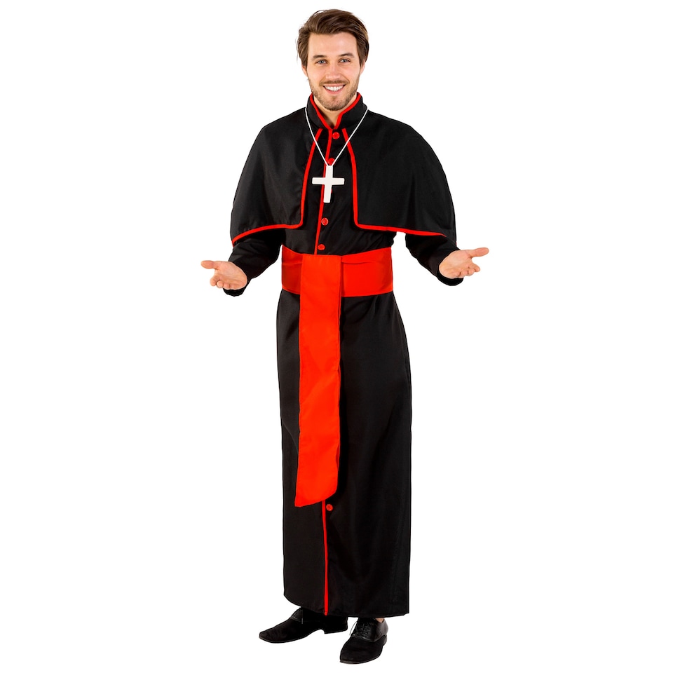 image 1 of Mens Cardinal Giovanni Costume | Black | black | L | 1
