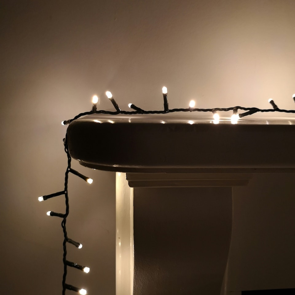 image 1 of 1000 LED 25m Indoor Outdoor Christmas Multi Function Mains Operated String Lights with Timer in in Warm White
