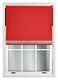 image 1 of FURNISHED Thermal Blackout Roller Blinds with Diamante Edge Made to Measure Window Shade | Red | Red | (W) 180cm x (L) 165cm
