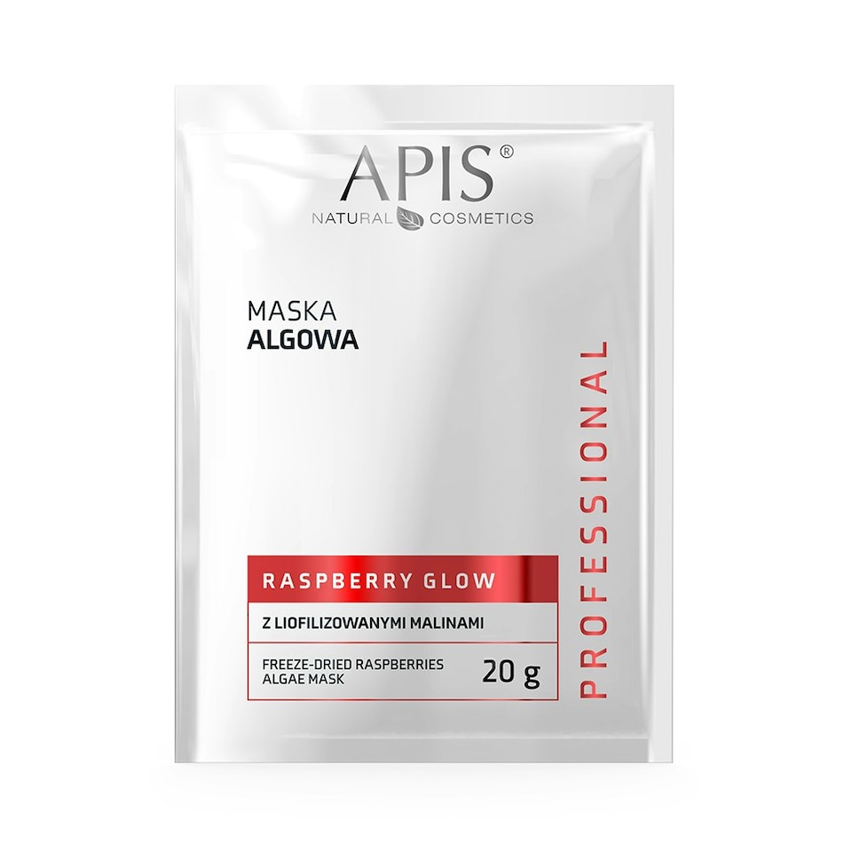 image 1 of Apis Professional Raspberry Glow Freeze-Dried Raspberries Algae Mask 20g
