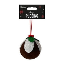 Christmas Pudding Hanging Tree Decoration 8cm