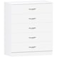image 8 of Vida Designs Riano 5 Drawer Chest of Drawers Bedroom Storage, White