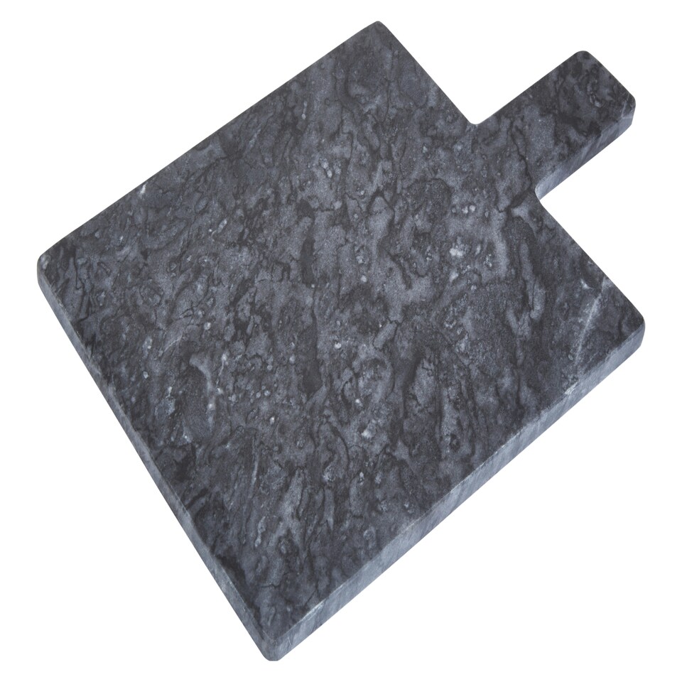 image 1 of Interiors By Premier Small Black Marble Paddle Board, Durable Natural Stone Serving Board For Kitchen Use