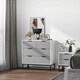 image 3 of HOMCOM Modern Chest of 4 Drawers Sideboard Dresser for Bedroom Living Room
