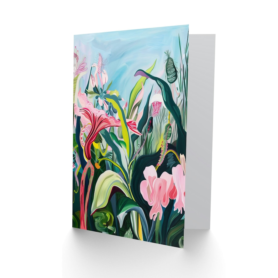 image 1 of Exotic Wildflower Garden Tropical Her Birthday Card