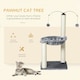 image 3 of PawHut 83cm Cat Tree Tower with Sisal Scratching Post Hammock Toy Grey