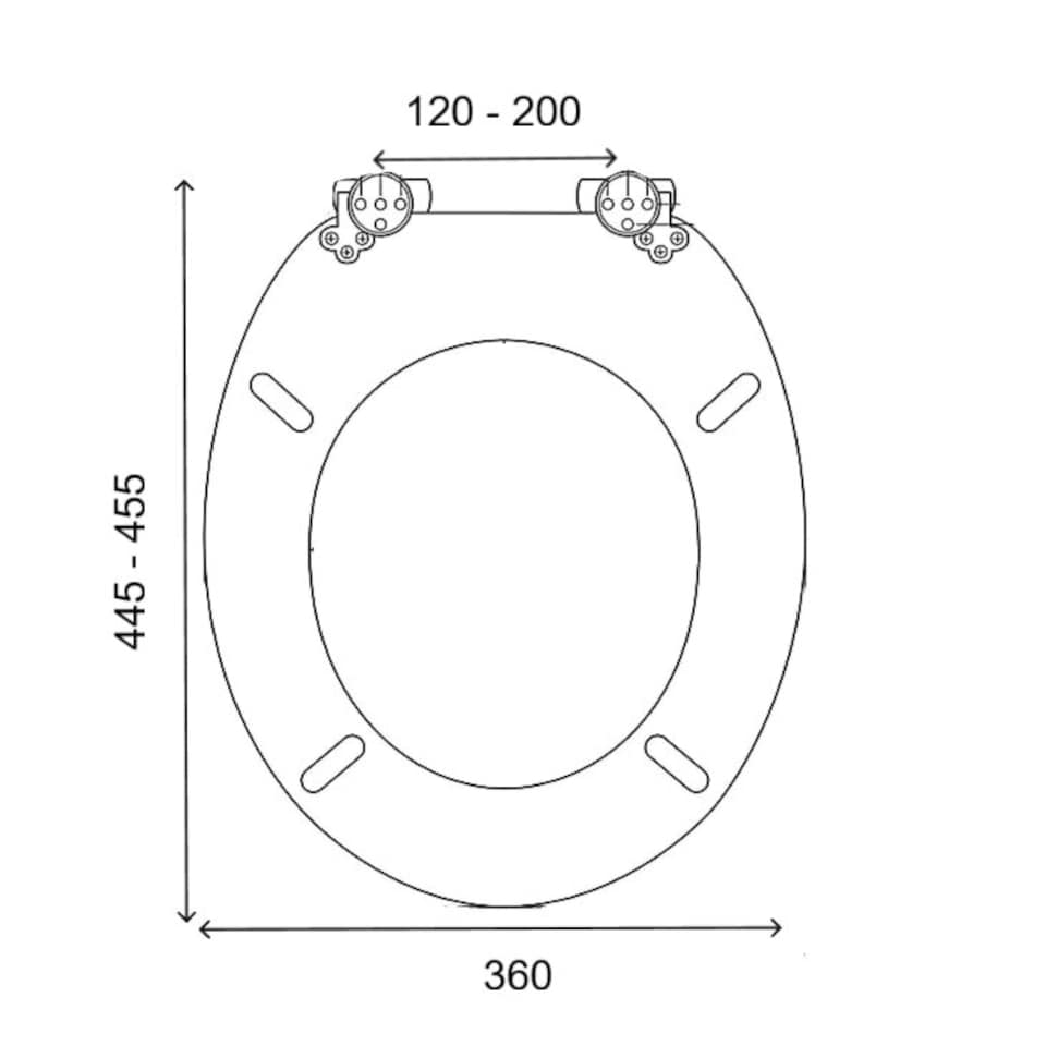 image 1 of Panda MDF Toilet Seat