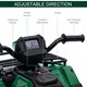 image 4 of HOMCOM 12V Electric Quad Bike for Kids w/ LED Headlights, Music - Green