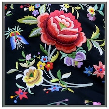 Vibrant flowers (Picutre Frame) Grey | XL