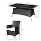 image 5 of Outsunny 7pc Outsunny Outdoor Dining Rattan Garden Furniture Set