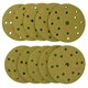 image 2 of 150mm Sanding Discs Aluminium Oxide Abrasive 240 Grit 15 Hole Hook + Loop 500pc