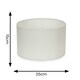 image 3 of ValueLights Reni Small White Pendant Shade