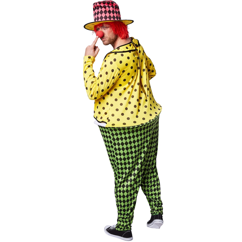 image 1 of Mens Opulent Pepe the Clown Costume | Green | green | L | 1