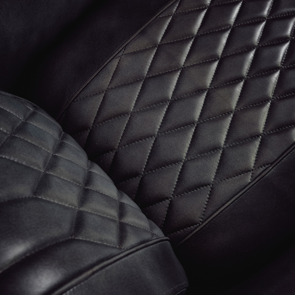 image 1 of Real Genuine Leather Tub Aviator Wing Accent Arm Chair Grey