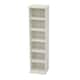 image 3 of 6 Tier White Wooden CD DVD Game Book Shelf Storage Tower Rack - Fits 102 CDs